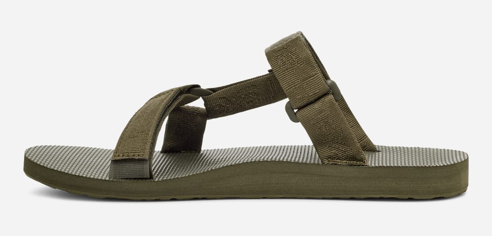 Teva Universal Tofflor Herr Mörkolivgröna | Sverige-4120