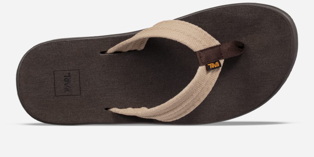 Teva Voya Canvas Flip Flop Herr Bruna | Sverige-2960