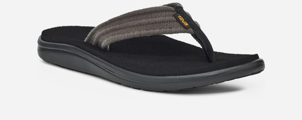 Teva Voya Canvas Flip Flop Herr Grå | Sverige-2680