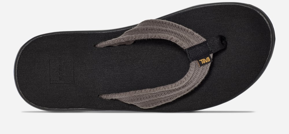 Teva Voya Canvas Flip Flop Herr Grå | Sverige-2680