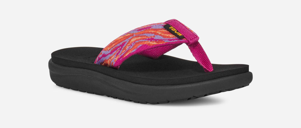 Teva Voya Flip Flop Barn Rosa Lila | Sverige-0164