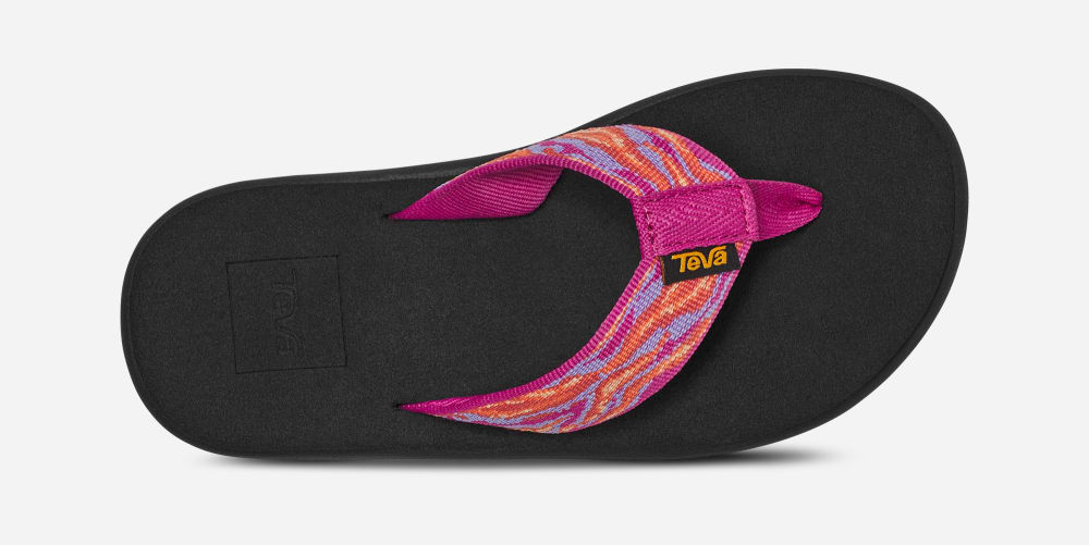 Teva Voya Flip Flop Barn Rosa Lila | Sverige-0164