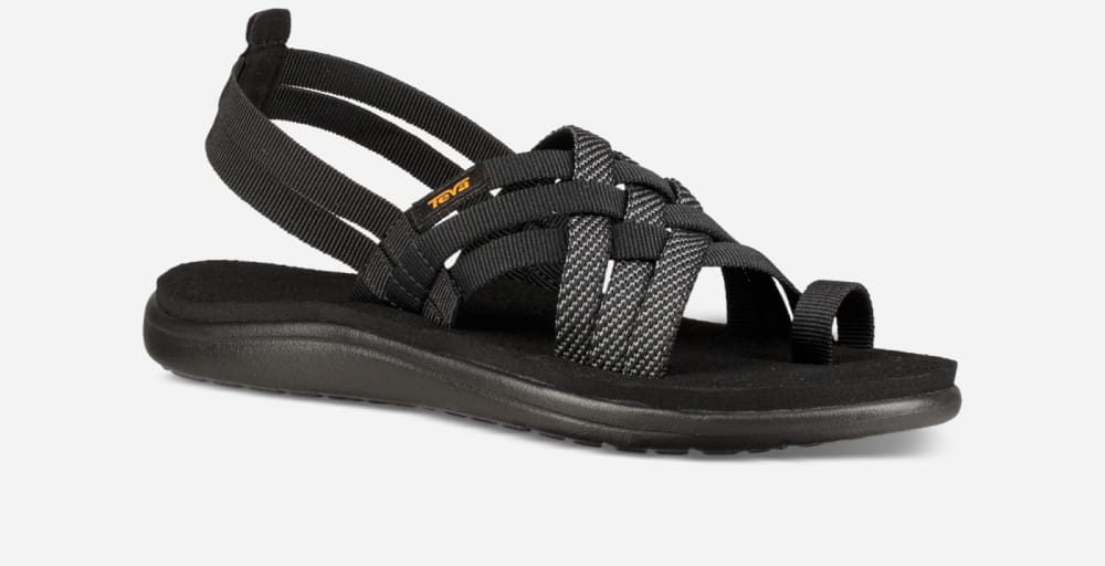 Teva Voya Strappy Sandaler Dam Svarta | Sverige-6087