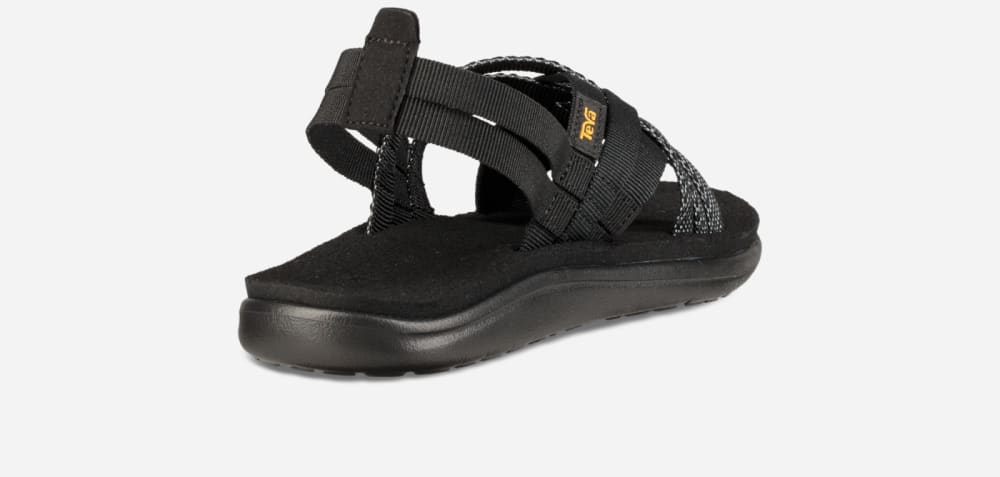 Teva Voya Strappy Sandaler Dam Svarta | Sverige-6087