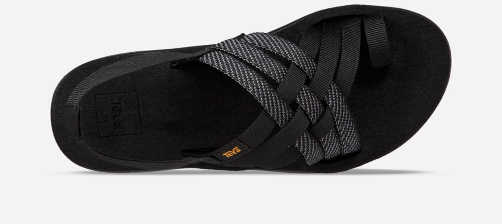 Teva Voya Strappy Sandaler Dam Svarta | Sverige-6087