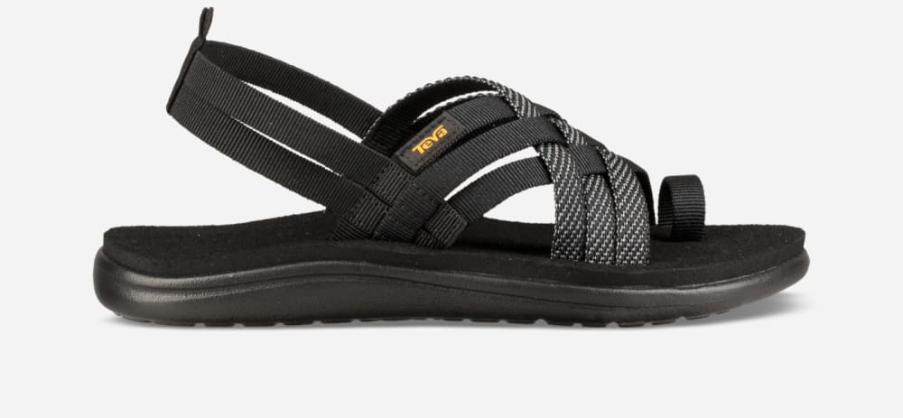 Teva Voya Strappy Sandaler Dam Svarta | Sverige-6087