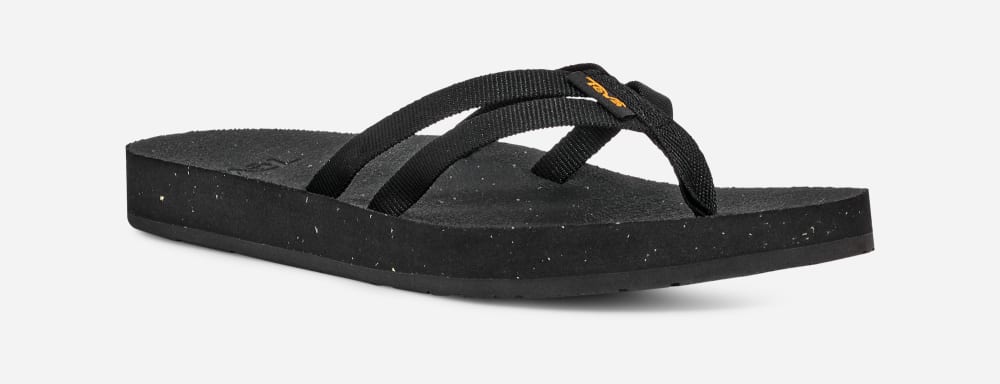 Teva W Reflip Strappy Flip Flop Dam Svarta | Sverige-6439