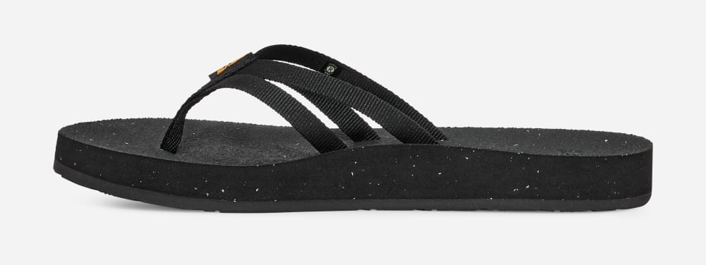 Teva W Reflip Strappy Flip Flop Dam Svarta | Sverige-6439