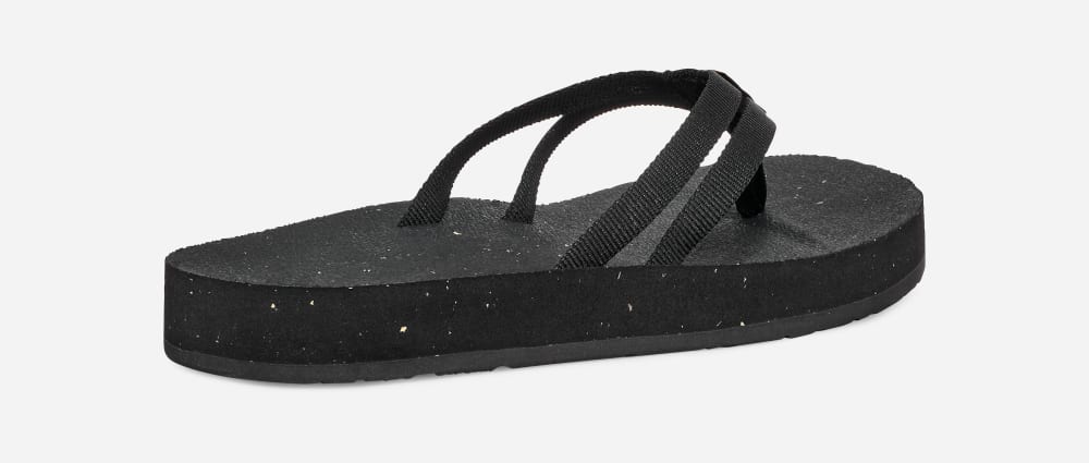 Teva W Reflip Strappy Flip Flop Dam Svarta | Sverige-6439