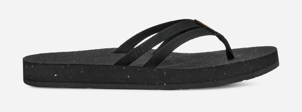 Teva W Reflip Strappy Flip Flop Dam Svarta | Sverige-6439