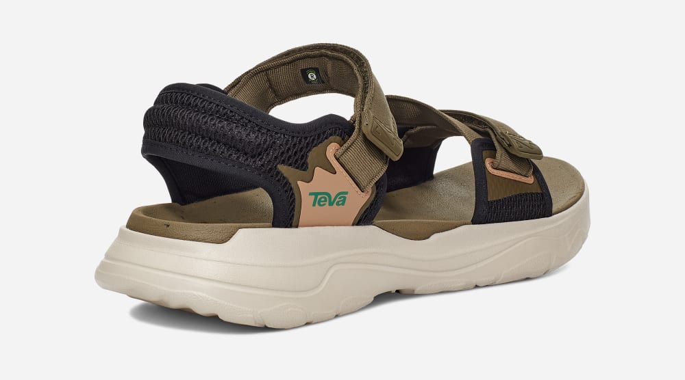 Teva Zymic Sandaler Herr Mörkolivgröna Turkos Gröna | Sverige-8347