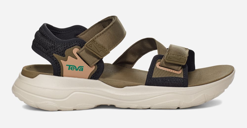 Teva Zymic Sandaler Herr Mörkolivgröna Turkos Gröna | Sverige-8347