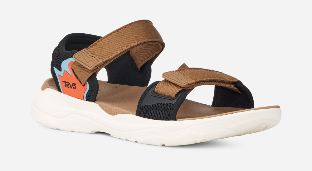 Teva Zymic Sandaler Herr Orange Bruna Svarta | Sverige-7184