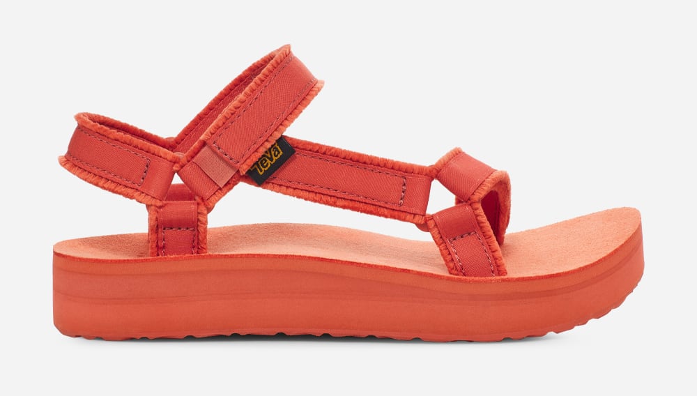 Teva Midform Universal Canvas Platå Sandaler Herr Orange | Sverige-1527