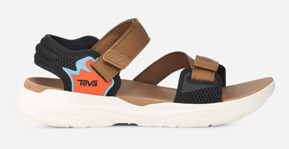 Teva Zymic Sandaler Herr Orange Bruna Svarta | Sverige-7184